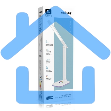 Светильник настольный Smartbuy (SBL-DL-9-sq-w) 9W/3000-6500K-2