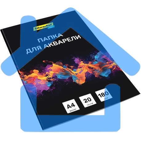 Папка для акварели Silwerhof Idea A4 20л. бум.180г/м2-1