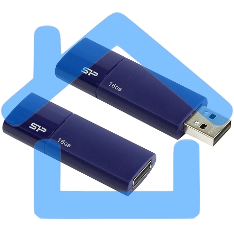 Флешка USB 16Gb, Silicon Power Ultima U05, USB 2.0, синий