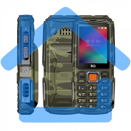 Мобильный телефон BQ 2410L Tank Power 4G камуфляж/метал