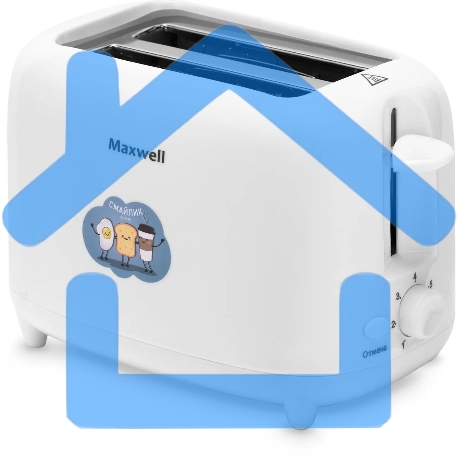 Тостер Maxwell MW-1505 W, белый