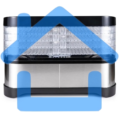 Сушилка для овощей и фруктов BQ FD1000 Black-steel-2