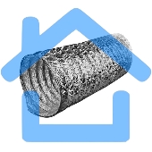 Воздуховод неизолированный Ballu BFA 102 мм х 10 м