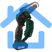 Профессиональная аккумуляторная цепная мини-пила KLPRO KLBZT18-20 (18В, Li-ion-2шт 2,0А·ч, ЗУ 2,4А, 3200 об/мин, 110мм)