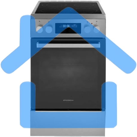 Плита электрическая Maunfeld MEC511CS09TD серебристый, конфорок 4 шт, духовка 59 л, 50 см x 85 см x 60 см