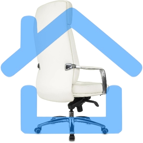 Кресло руководителя Бюрократ _DAO/WHITE белый, кожа, крестовина алюминий-2