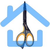 Ножницы Deli E6027 Expert Soft-touch универсальные 175мм ручки с резиновой вставкой сталь ассорти блистер