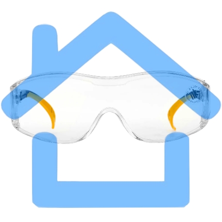 Очки защитные Denzel открытые, поликарбонатные, увеличенная прозрачная линза, регулируемые дужки-4