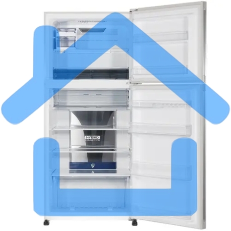 Холодильник Sharp SJ-XG55PMBE бежевый двухкамерный 394/162 л морозилка сверху-1