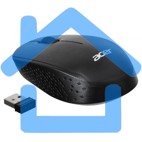 Мышь беспроводная Acer OMR020 черный, 1200 dpi, радиоканал, USB, кнопки - 3-16
