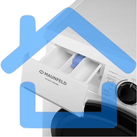 Стиральная машина Maunfeld MFWM127WH052 белый, загрузка фронтальная 7 кг, 1200 об/мин., класс: А+++-6