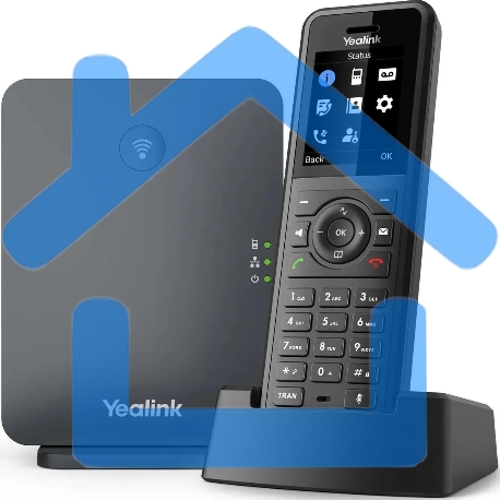 Телефон SIP Yealink W77P черный