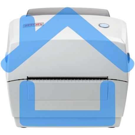 Принтер этикеток термотрансферный Атол ТТ42 203 dpi, 127 мм/сек, USB, RS-232, Ethernet, серый-2