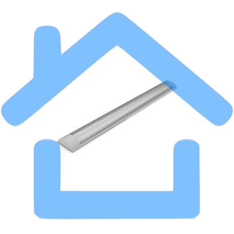 Светильник светодиодный линейный Gauss LED ДПО 18 Вт 1800 Лм 4000К 600х75х25 мм IP40 сталь призма WLF-2