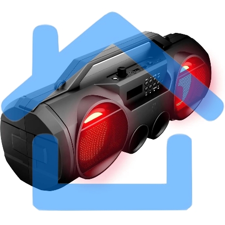 Портативная колонка Ural Молния 280 28W 2.0 BT 10м 2000mAh черный-1