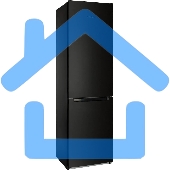 Холодильник Nordfrost NRB 164NF B черный двухкамерный 238/105 л морозилка снизу, капельная система