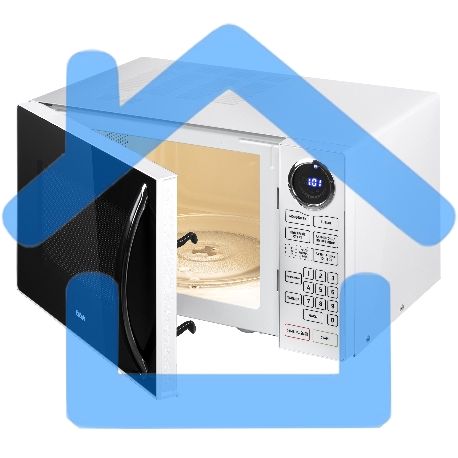 Микроволновая печь BBK 23MWS-916S/BW черный/белый, 23 л, 900 Вт, сенсор-1