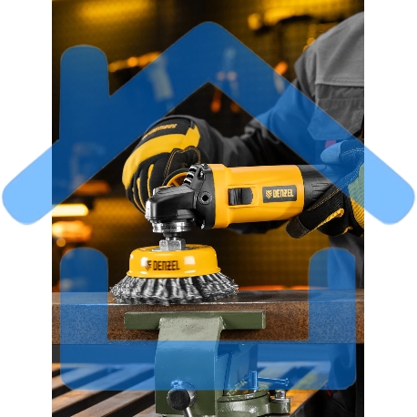 Щетка для УШМ Denzel 125 мм, Чашка, крученая нержавеющая проволока 0,5 мм, М14 746273-3