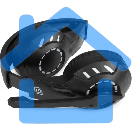 Наушники с микрофоном Оклик HS-L420G черный накладные BT оголовье (1939799)-17