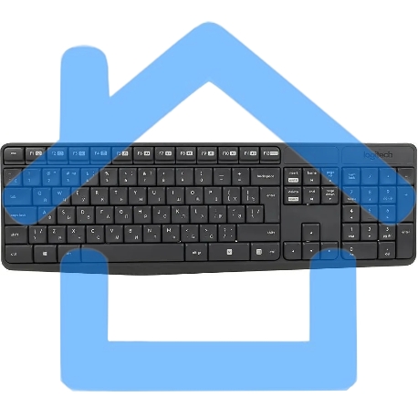 Комплект клавиатура + мышь Logitech MK235 клав:черный мышь:черный USB беспроводная-28