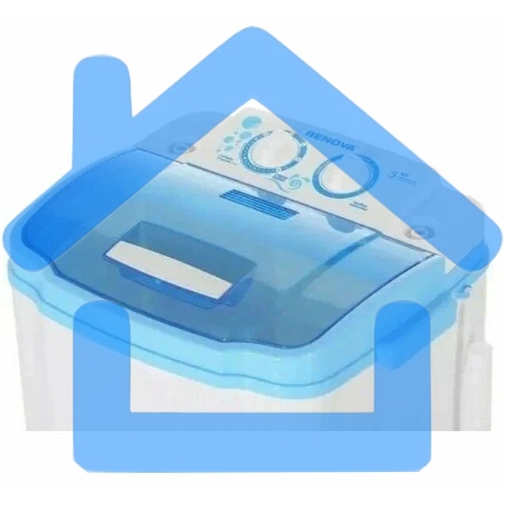 Стиральная машина Renova WS-30ЕT белый, загрузка вертикальная3 кг, без отжима, класс: А+-9