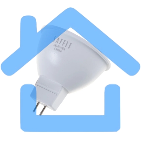 Лампа светодиодная SAFFIT SBMR1609 (55084) 9 вт 230в GU5.3 теплый-2