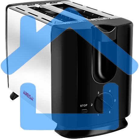 Тостер ARESA AR-3005 735 Вт, серебристый/черный-2
