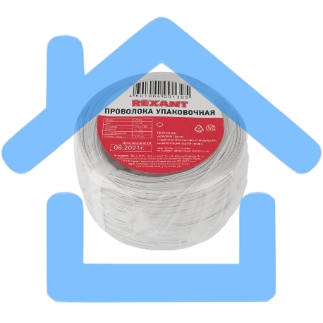 Проволока упаковочная в ПВХ Rexant 09-0101 белая, бухта 250 м