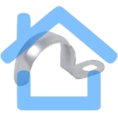 Скоба металл.однолапковая d16-17мм Iek CMAT10-16-100