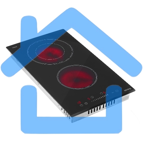 Электрическая варочная панель Korting HK 32024 B черный-4