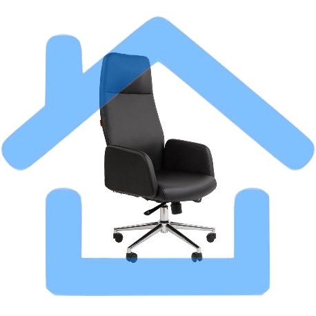 Офисное кресло Chairman 929 Россия экопремиум черный (7174805)