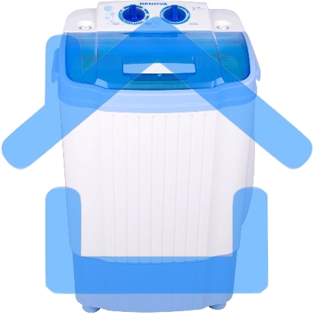 Стиральная машина Renova WS-30ЕT белый, загрузка вертикальная3 кг, без отжима, класс: А+-3
