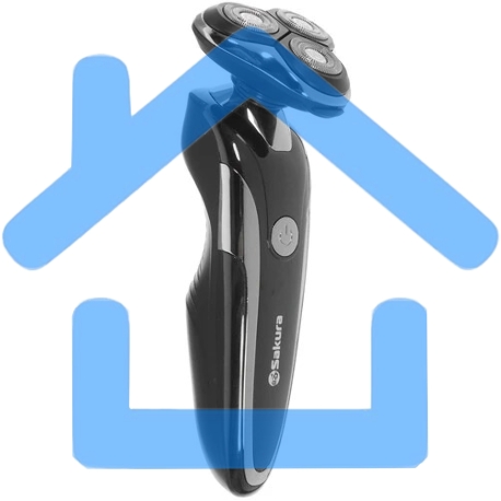 Электробритва Sakura SA-5425BK 3гол триммер влаж.бритье-6