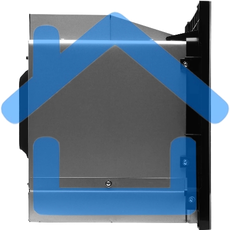 Микроволновая печь встраиваемая Hyundai HBW 2030 BG черный, 20 л, 800 Вт, переключатели - поворотный механизм-6