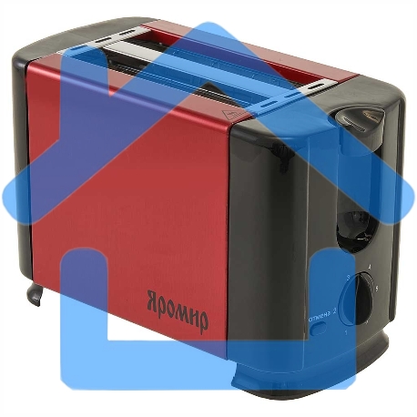 Тостер ЯРОМИР ЯР-602 красный с черным