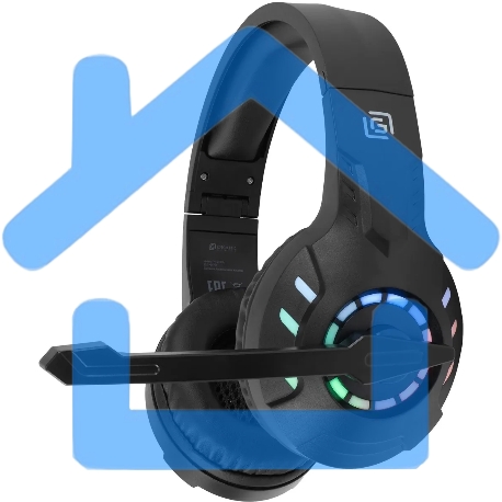 Наушники с микрофоном Оклик HS-L420G черный накладные BT оголовье (1939799)-11