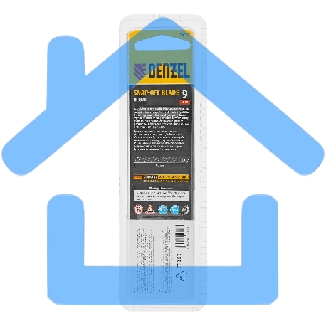Лезвия Denzel 9 мм, сталь SK5 - 0,4 мм, 10 штук-5
