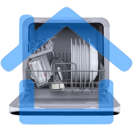 Посудомоечная машина Бирюса DWC-506/6 W, белый, 42 см, 3 компл., 58 дБ, класс A+-3