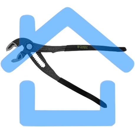 Клещи переставные Denzel кнопочный механизм, обливные рукоятки, 250 мм-3