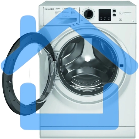 Стиральная машина Hotpoint NSS 6015 K RU белый, загр. фронтальная макс.: 6 кг 1000 об/мин класс: А-3