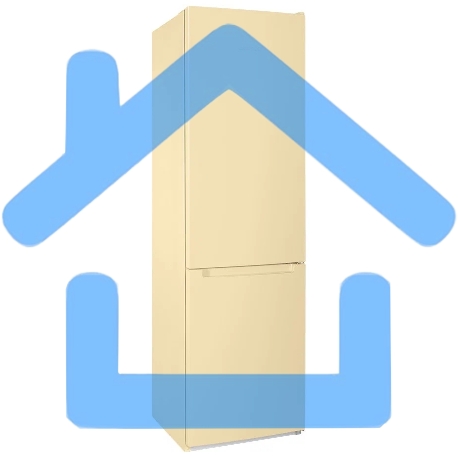 Холодильник Nordfrost NRB 154 E бежевый матовый двухкамерный 238/115 л морозилка снизу, капельная система