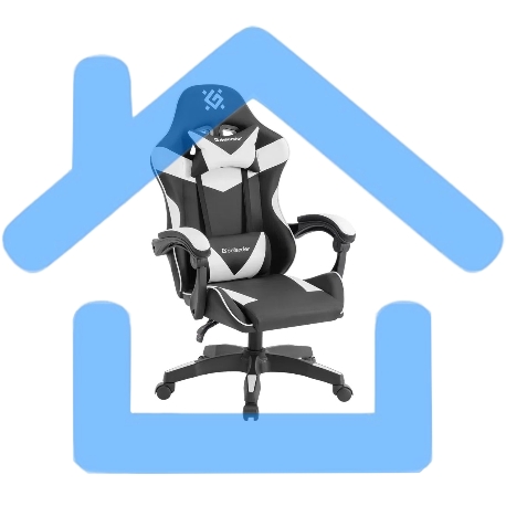 Кресло игровое Defender URANA черный/белый 64058