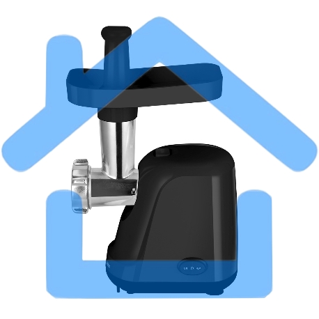 Мясорубка Blackton Bt MG1111 черный, 1200В, производительность до 1.5 кг/мин / Количество скоростей: 1 / Функция реверса / DualProtect технология: защита от перегрузки и перегрева / Прорезиненные ножки / Материал корпуса: пластик / Материал загрузочного о-2