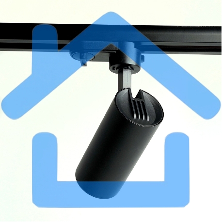 Светильник трековый на шинопровод FERON AL195 ДПО GU10 без лампы черный-7