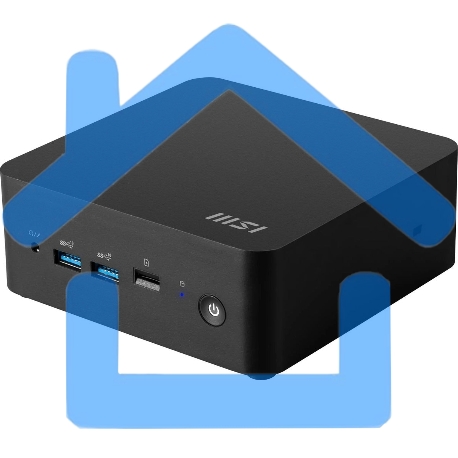 Неттоп MSI Cubi NUC 1M-043XRU Core 7 150U (1.8) 16Gb SSD 512Gb Graphics CR без ОС 2xGbitEth WiFi BT 120W черный (9S6-B0B111-408)