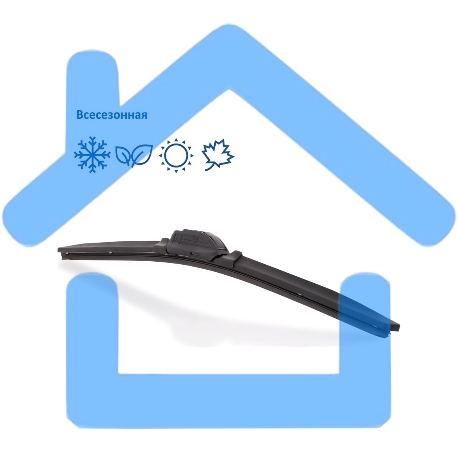 Бескаркасная щетка GOODYEAR GY000437 PREMIUM 17''/43см-3