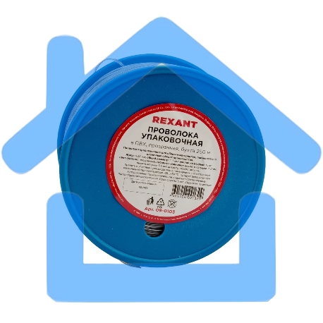 Проволока упаковочная в ПВХ Rexant 09-0103 прозрачная, бухта 250 м-3