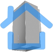 Вытяжка пристенная островная Maunfeld Bath 402 нержавеющая сталь, 40 см, 1150 куб. м/ч, 52 дБ