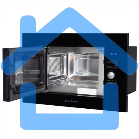 Микроволновая печь встраиваемая Zigmund & Shtain BMO 25 B черный, 20 л, 700 Вт, переключатели - поворотный механизм/кнопки-2