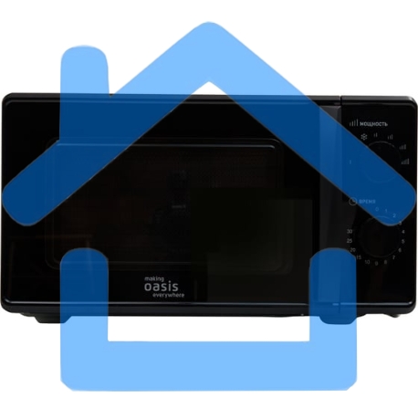 Микроволновая печь Oasis making everywhere MW-70MB черный, 20 л, 700 Вт-1